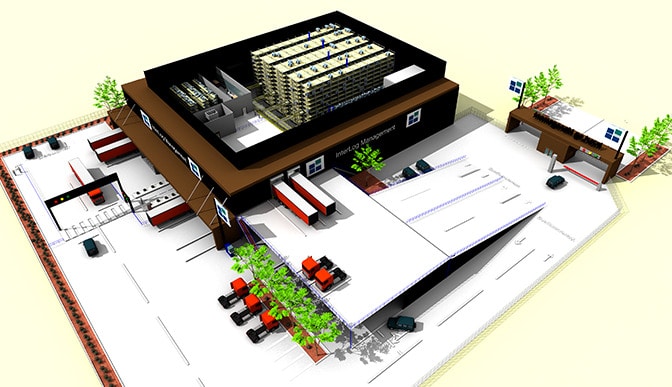 Logistikstrategie Werksarealplanung 3D